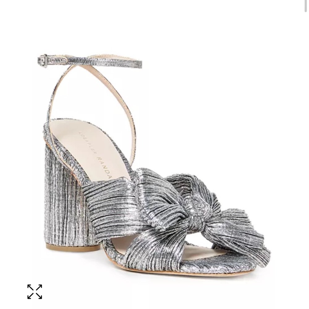 Loeffler Randall Women's Camellia Ankle Strap Bow High Heel Sandals